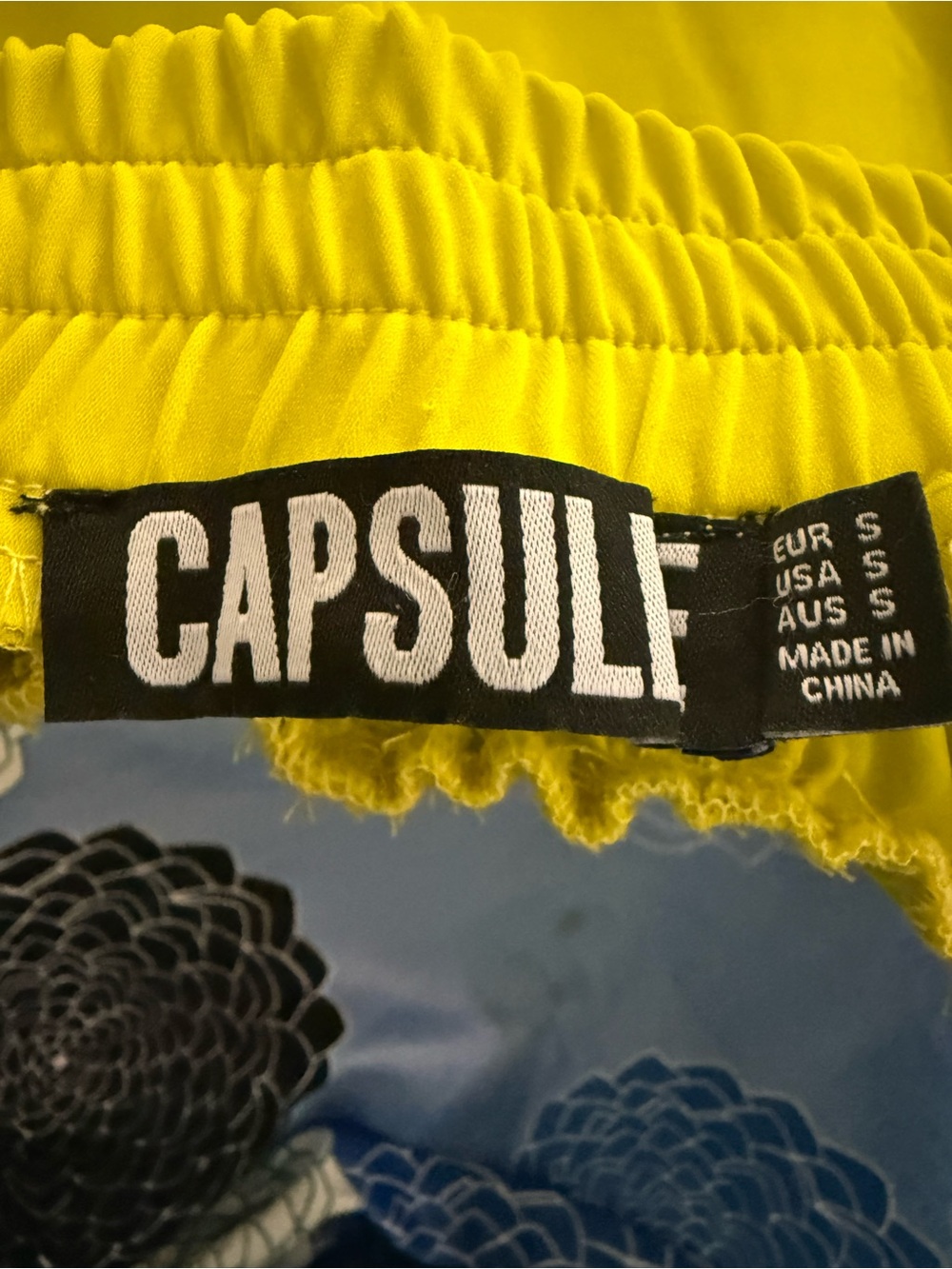 Neon Yellow Elastic-Waist Track Pants with Side Zips - Picture 3 of 5